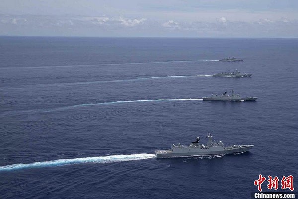 Biên đội tàu chiến Hải quân Trung Quốc đến vùng biển Tây Thái Bình Dương